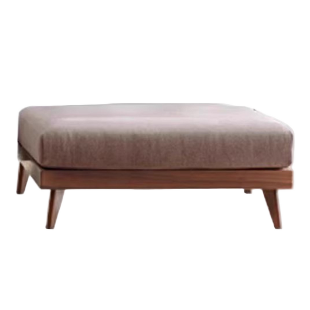 Ash, Oak, Black Walnut Solid Wood  Fabric Footstool-