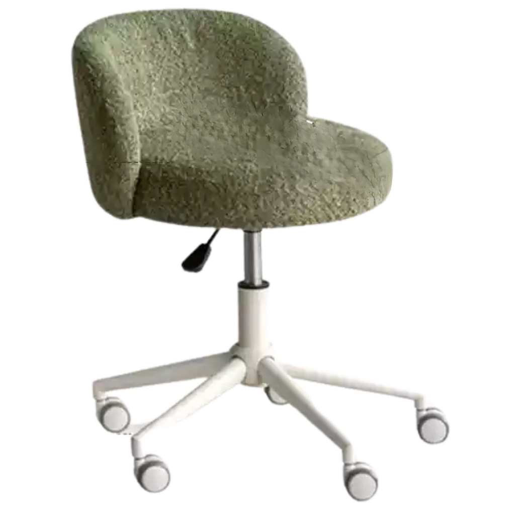 Eco-Leather, Imitation Sheepskin Makeup Stool