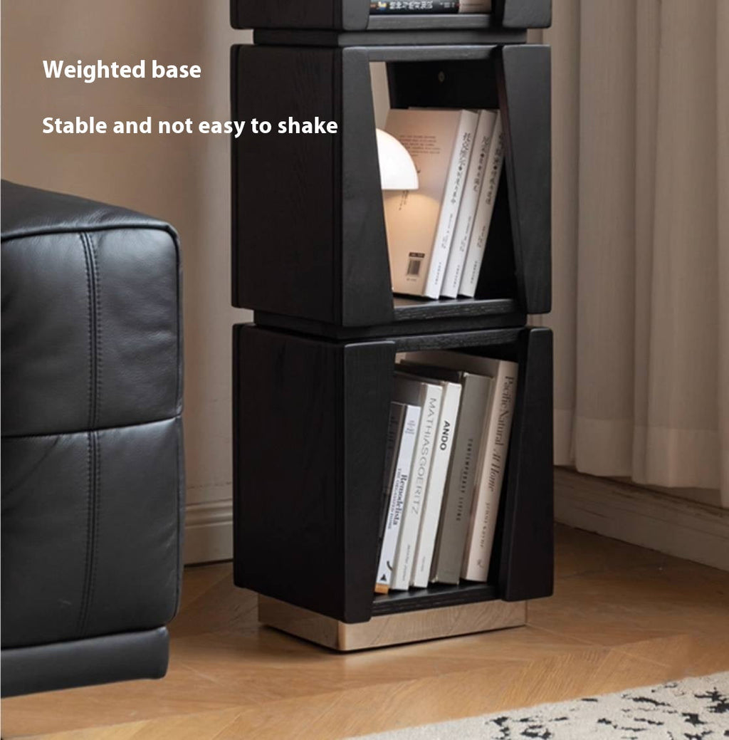 Oak Solid Wood Bauhaus Style Bookshelf