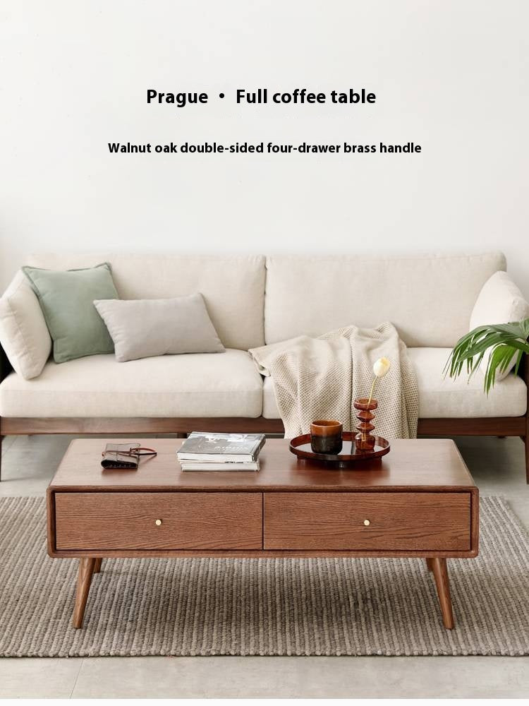 Oak Solid Wood Nordic Modern Style Coffee Table