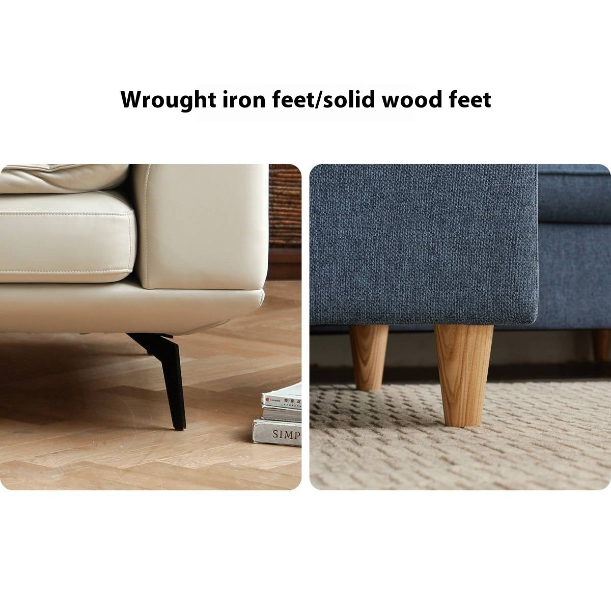 Fabric Soft Footstool Modern And Simple  Footrest-