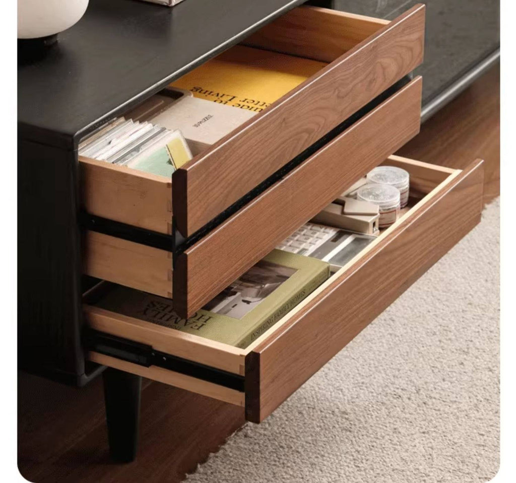 Oak Solid Wood Ancient Style Wood TV Stand