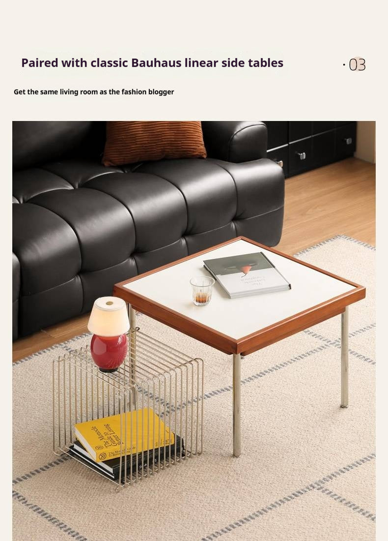 Poplar Solid Wood Ancient Square Tea Table