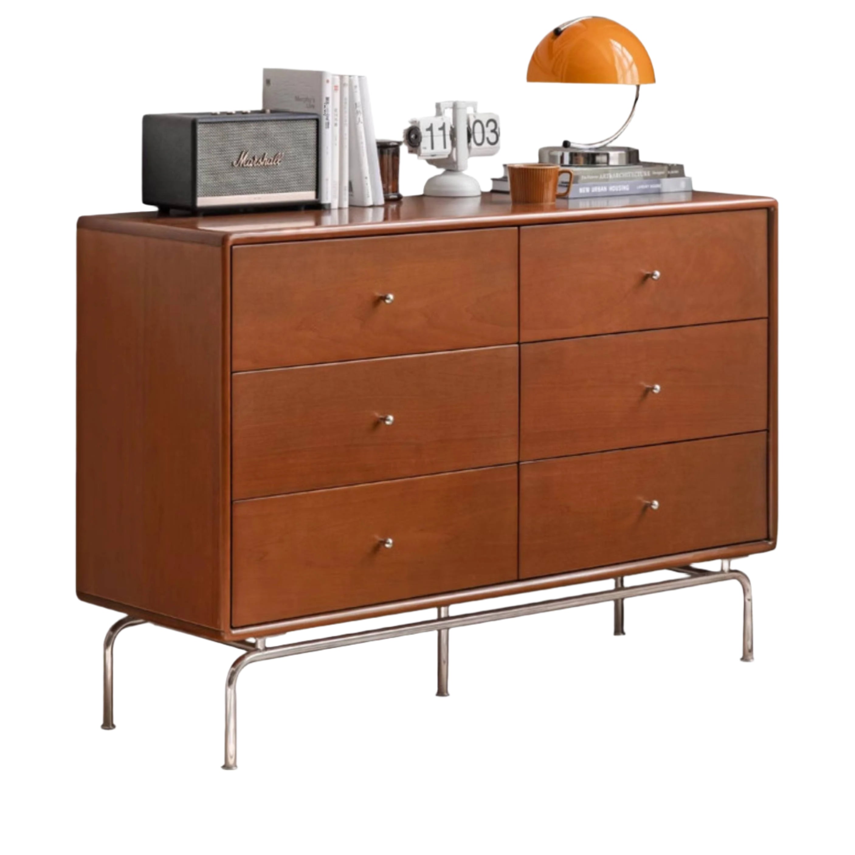 Poplar Solid Wood Ancient Style Wall Drawer Cabinet