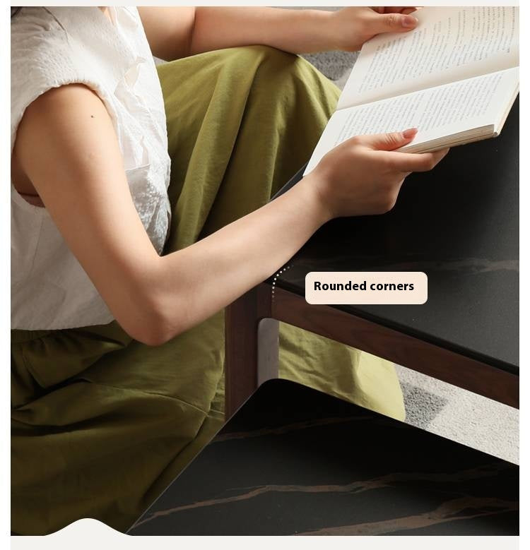 Black Walnut Solid Wood Modern TV Cabinet For Living Room