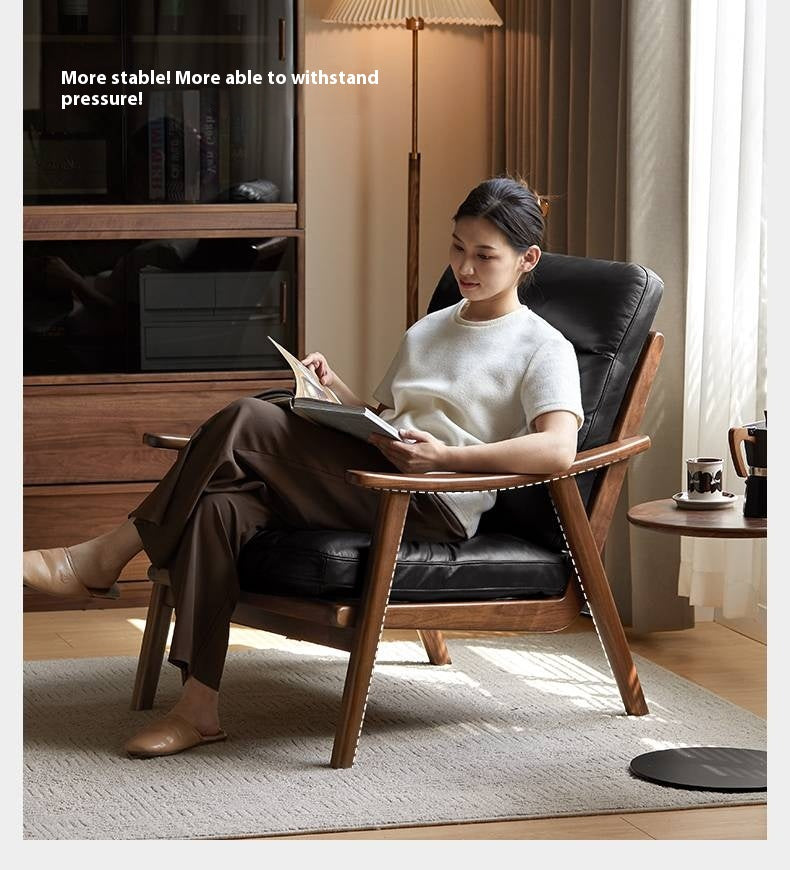 Ash, Black Walnut Solid Wood Armchair