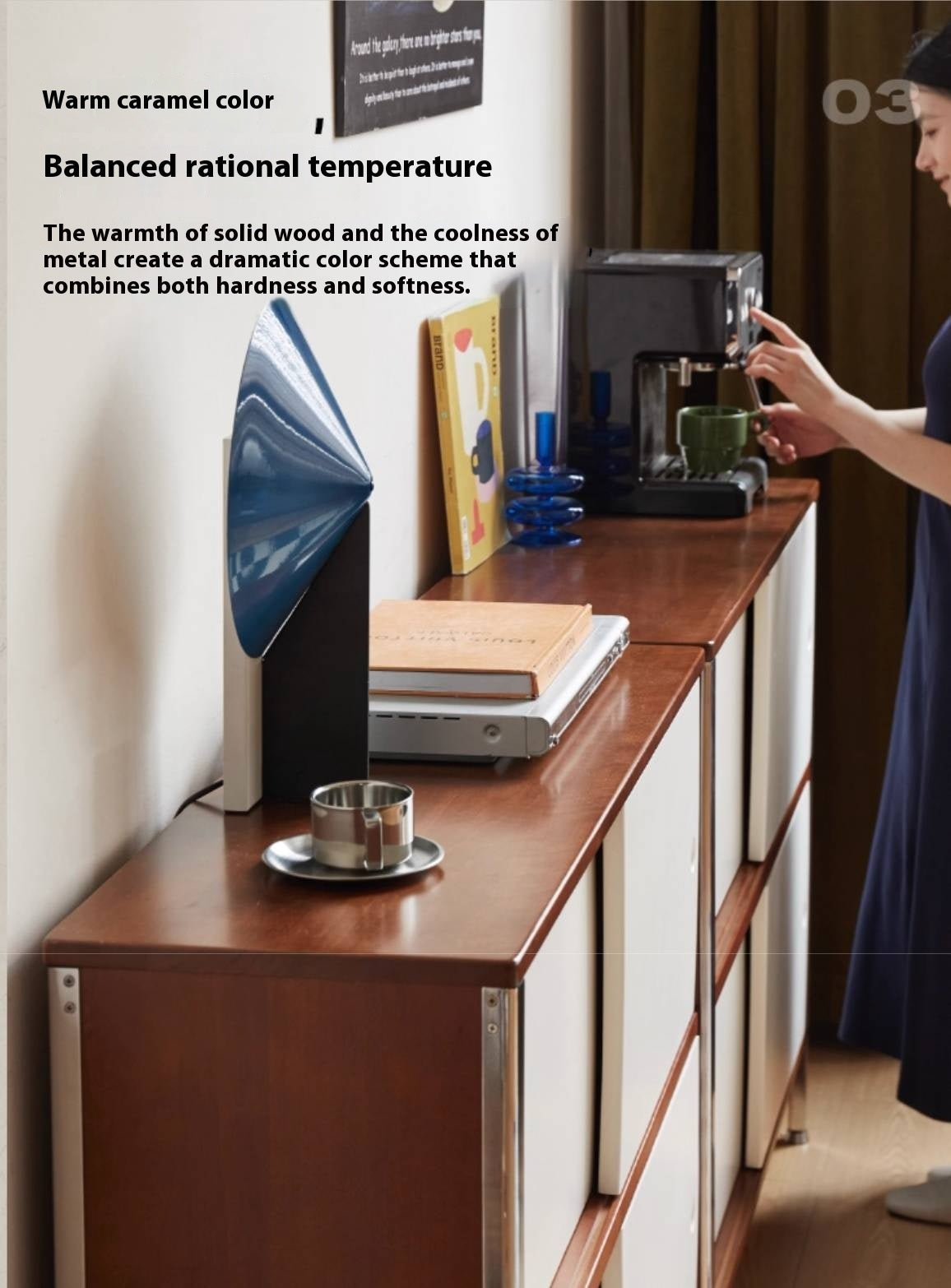 Poplar Solid Wood Bauhaus Style Bookcases Combination