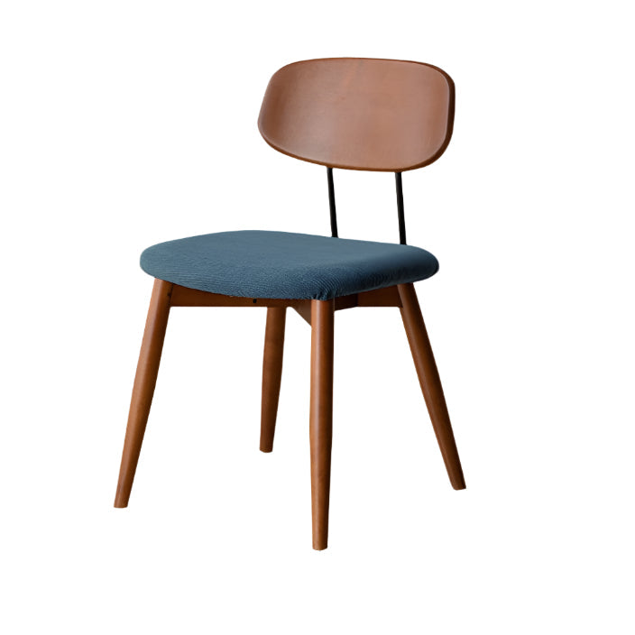 Set pcs 4 Beech, Cherry Solid Wood Medieval Style Soft Retro Dining Chair