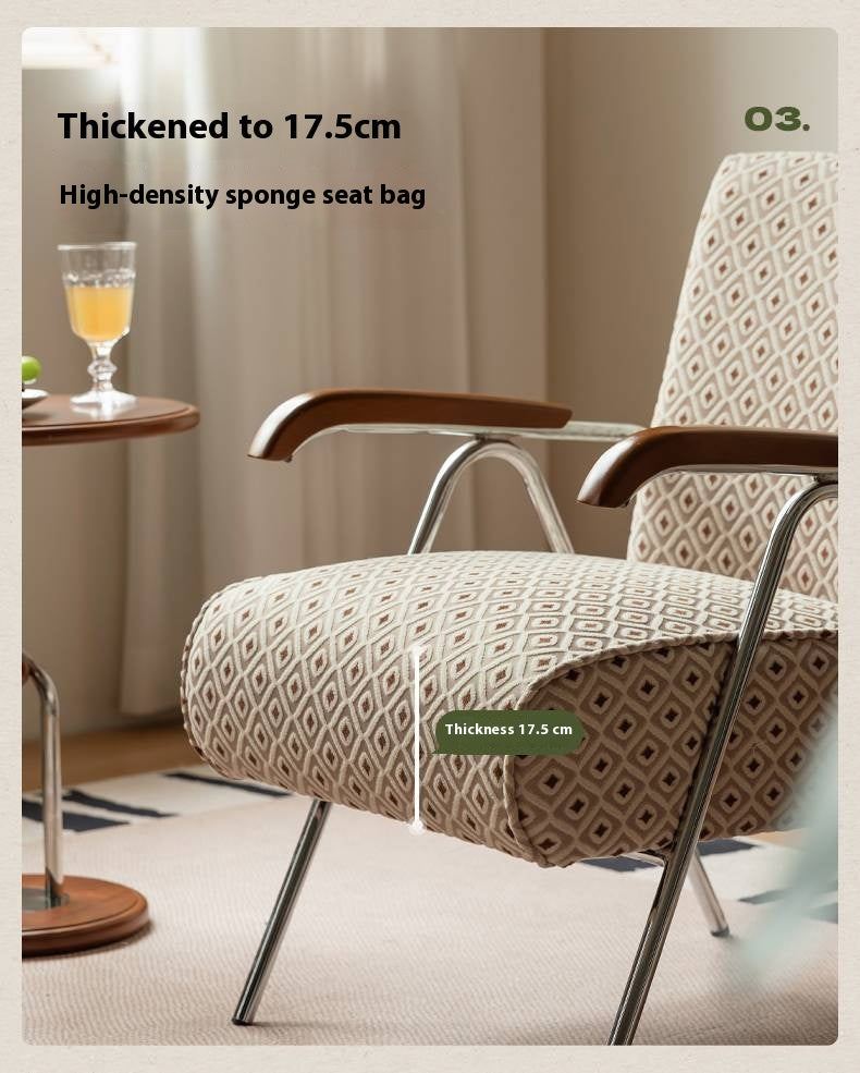 Beech Solid Wood Fabric Sofa Chair