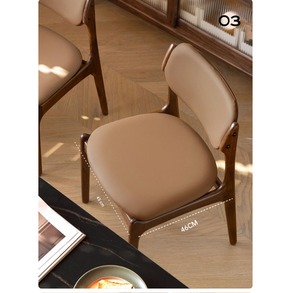 Black Walnut Solid Wood Modern Dining Chair