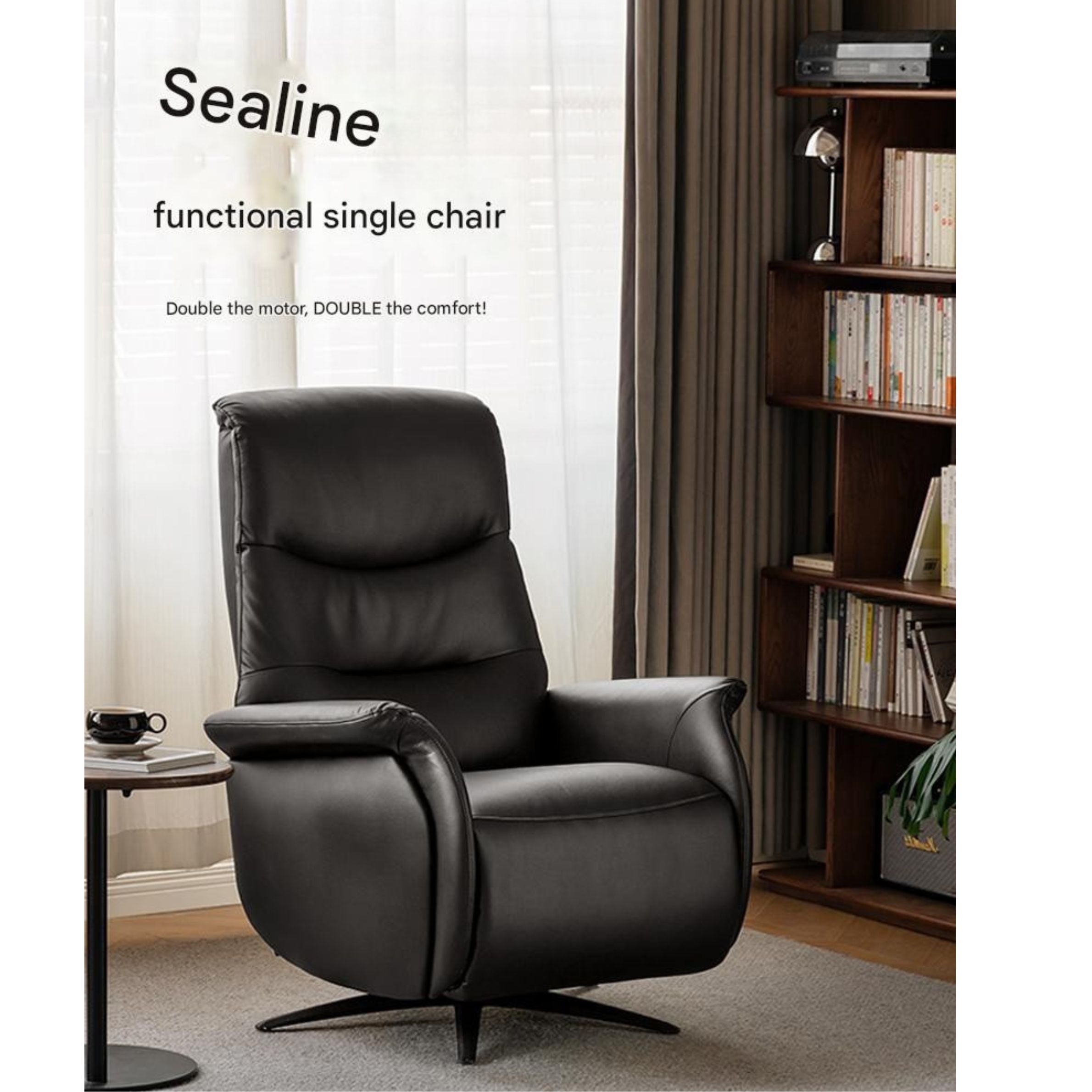 Cloud Leather Light Luxury Rotating Electric Chair