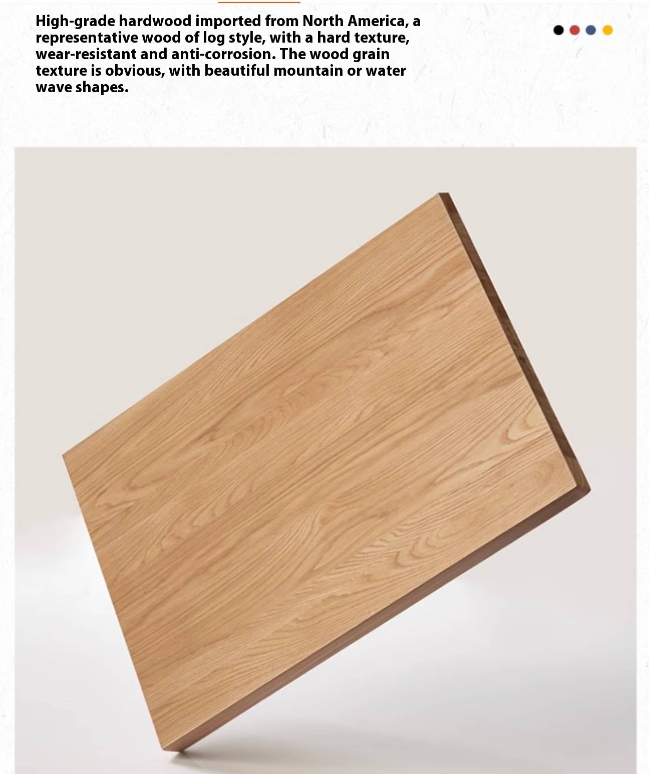 Oak Solid Wood Bauhaus Chest of Drawers