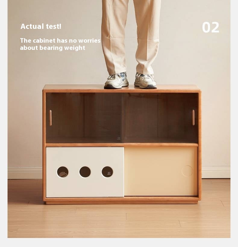 Cherry Solid Wood Ancient Style Bookcases