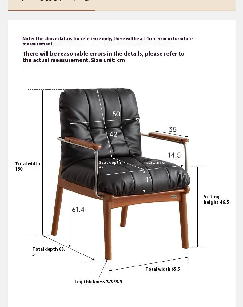 Solid Rubberwood Bauhaus Style Armchair