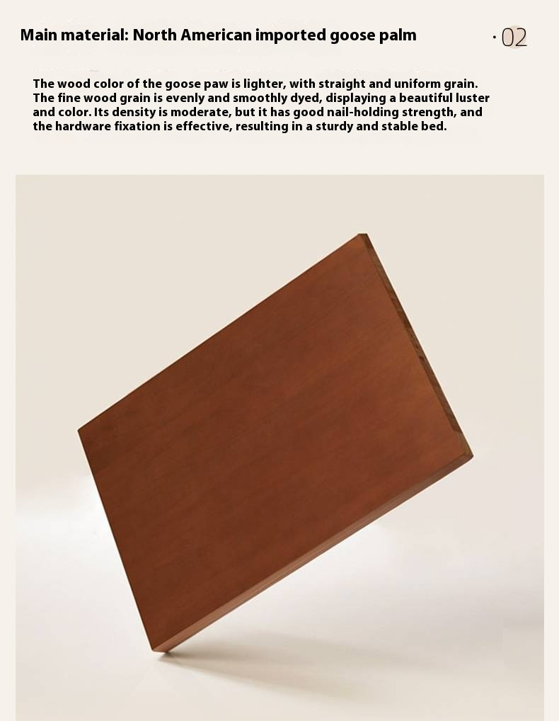 Poplar Wood Solid Wood Antique Style Box Bed