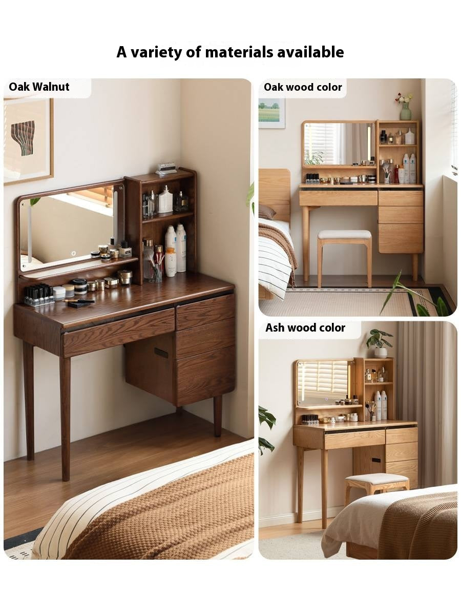 Ash Solid Wood Multifunctional Modern Dressing Table