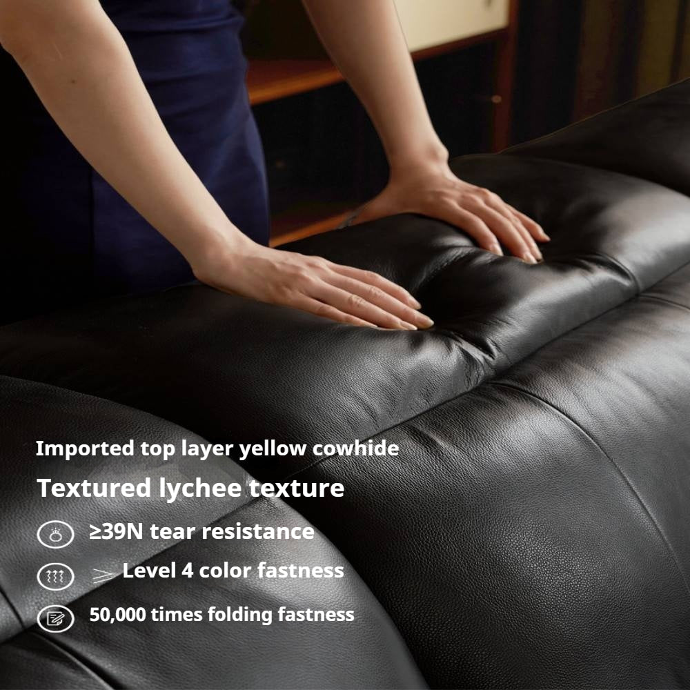 Leather Bauhaus Telescopic Function Sofa