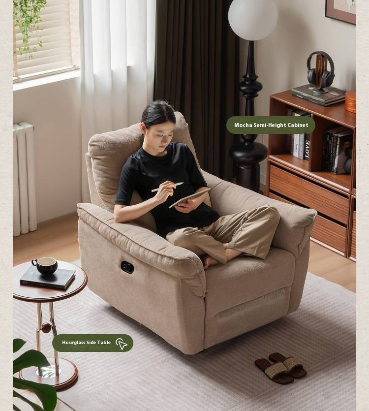 Fabric Modern Style Rocking Armchair