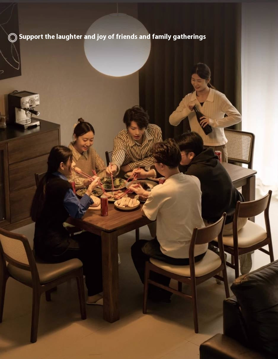 Black Walnut, Ash, Oak Solid Wood Large Board Dining Table