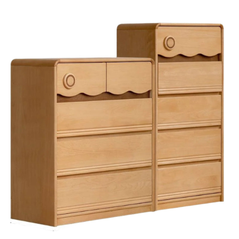 Beech Solid Wood Children's Chest of Drawers