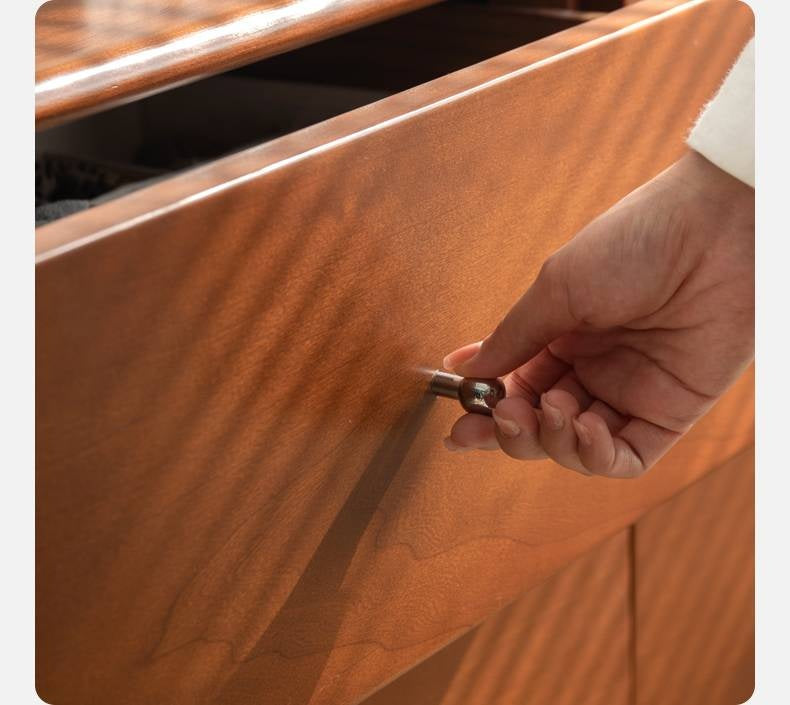 Poplar Solid Wood Ancient Style Wall Drawer Cabinet