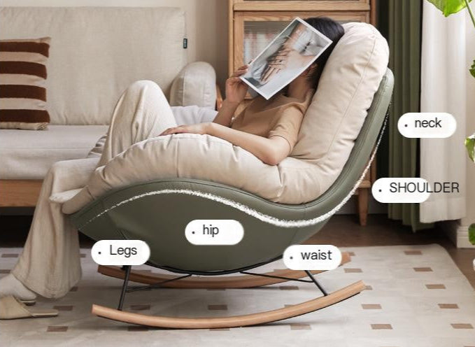 Fabric Retro Rocking Chair