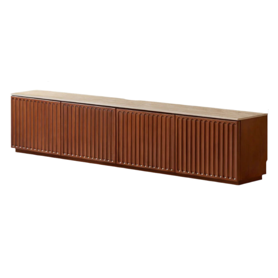 Poplar Solid Wood Antique Style TV Stand