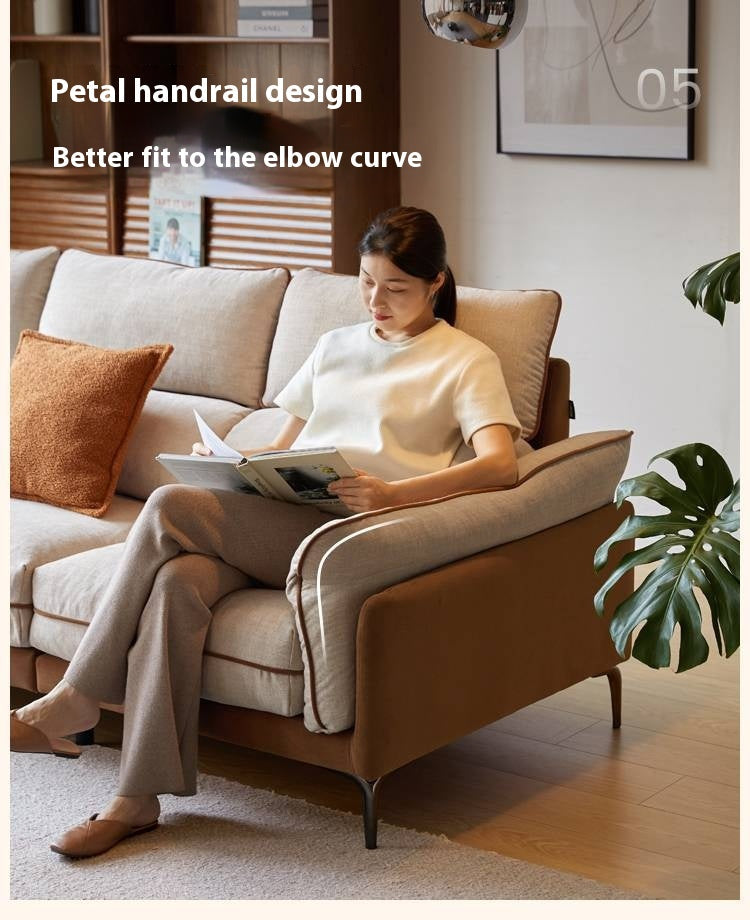 Pine Modern Style High Back Sofa