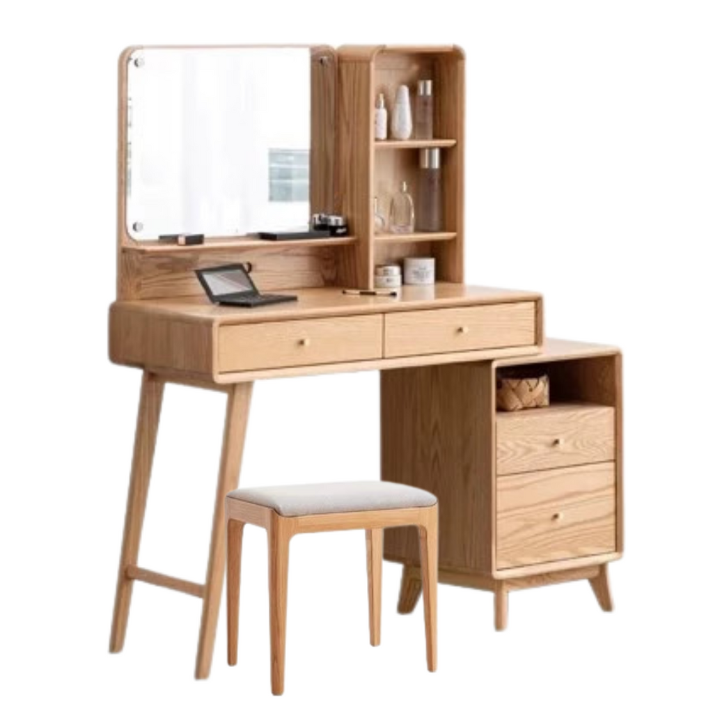 Oak solid wood Dressing Table Telescopic -USA