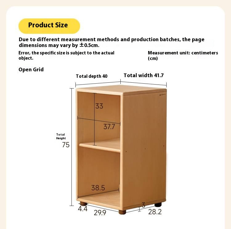 Beech Solid Wood Children's Bucket Cabinet