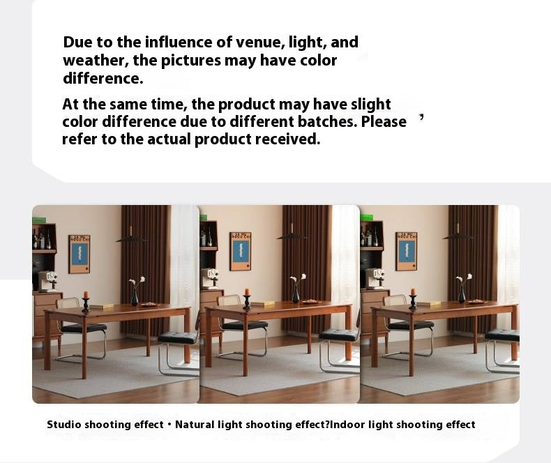 Poplar Solid Wood Antique Style Dining Table