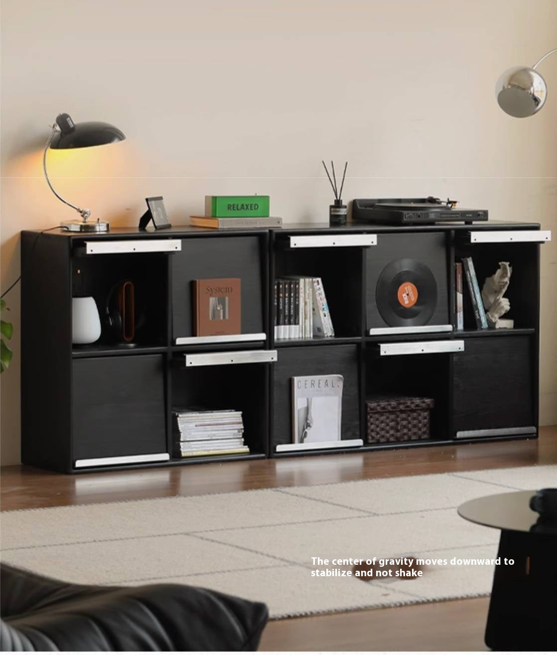 Oak Solid Wood Bauhaus Bookcase Module Combination