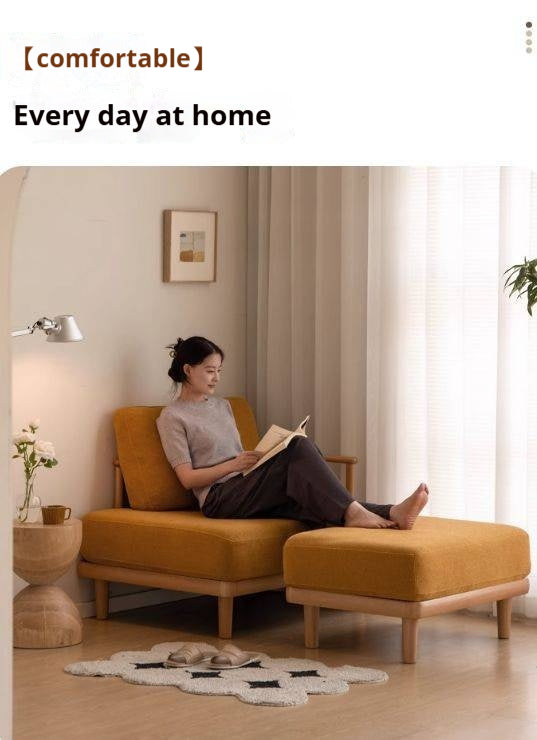 Beech Solid Wood Fabric Sofa Free Combination