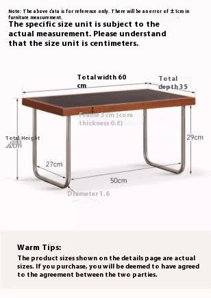 Solid Rubberwood Bauhaus Rock Slab Bay Window Table