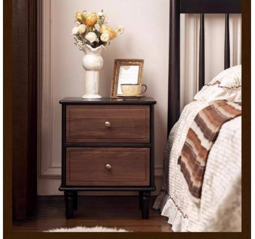 Oak Solid Wood American Retro Nightstand