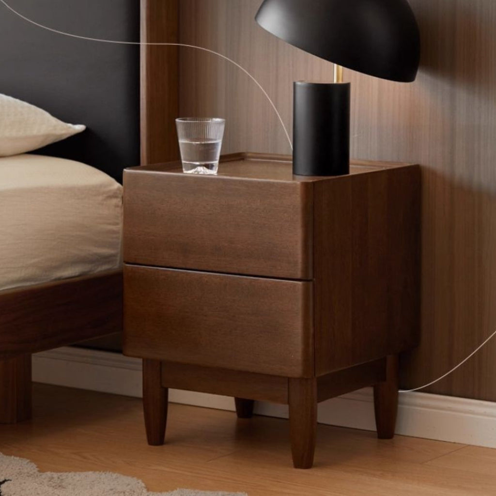 Sandalwood Solid Wood Modern Nightstand