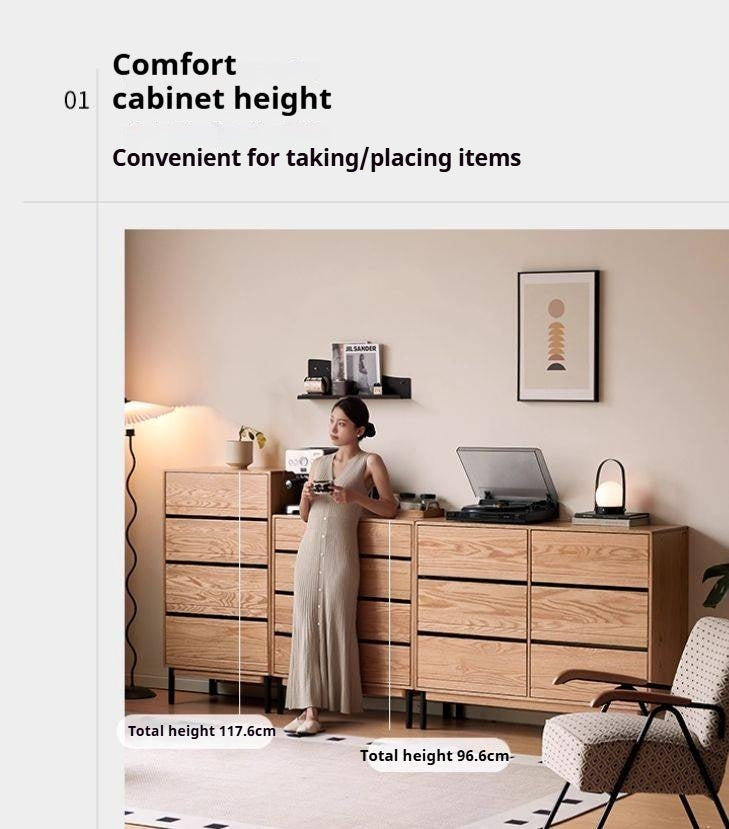 Oak Solid Wood Chest of Drawers