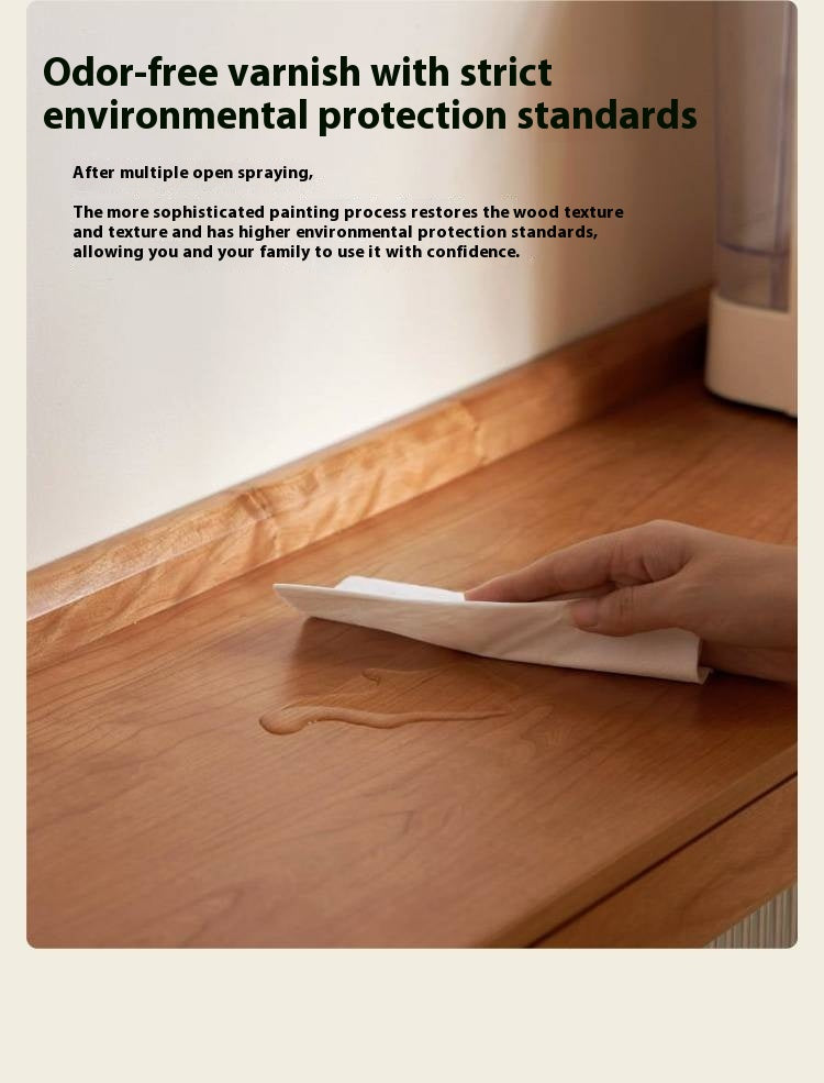 Cherry, Ash Solid Wood Ancient Style Ultra Thin Side Cabinet