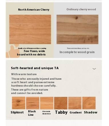 Cherry, Oak Solid Wood French Retro Nightstand