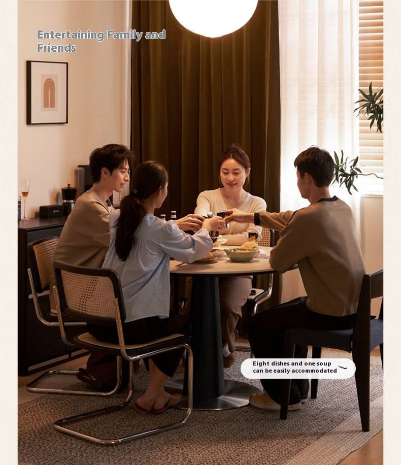 Oak Solid Wood Bauhaus Rock Plate Dining Table