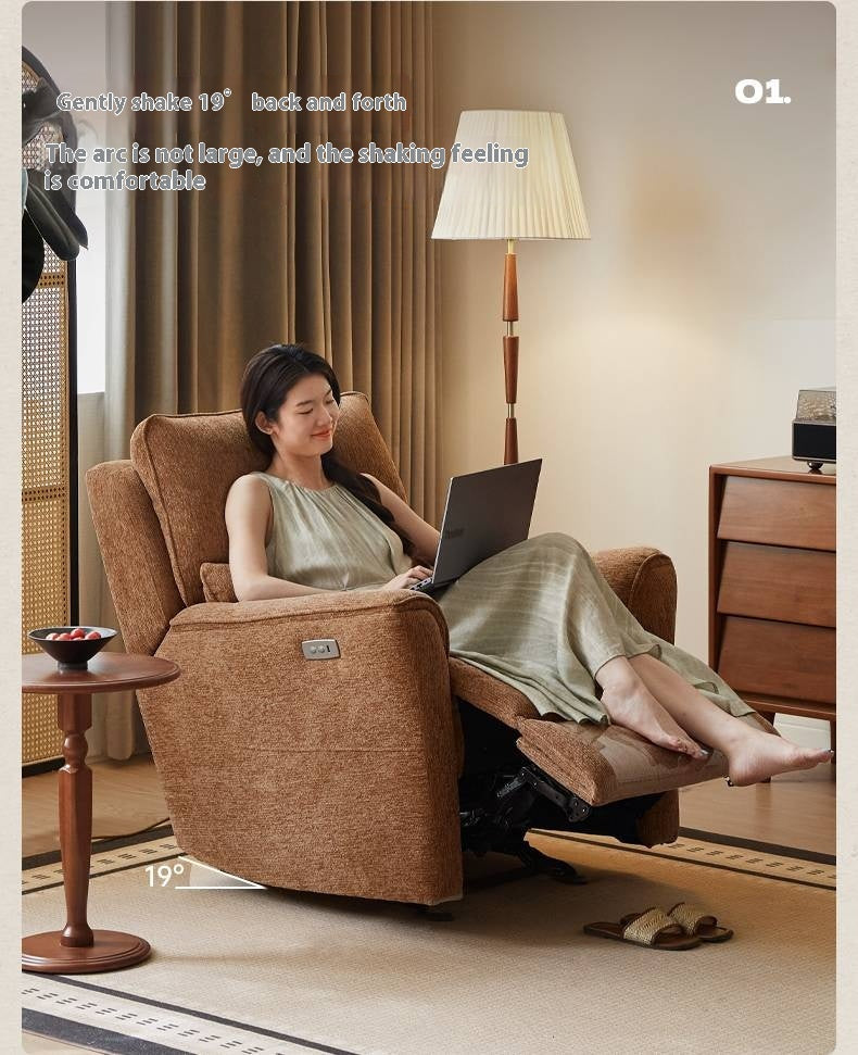 Fabric Lounge Electric Rocking Armchair