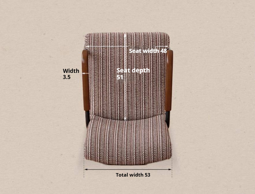 Fabric Sofa Middle Retro Chair