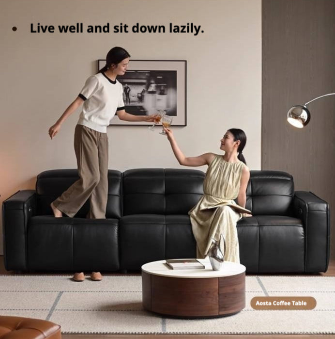 Leather Modern Style Electric Sofa