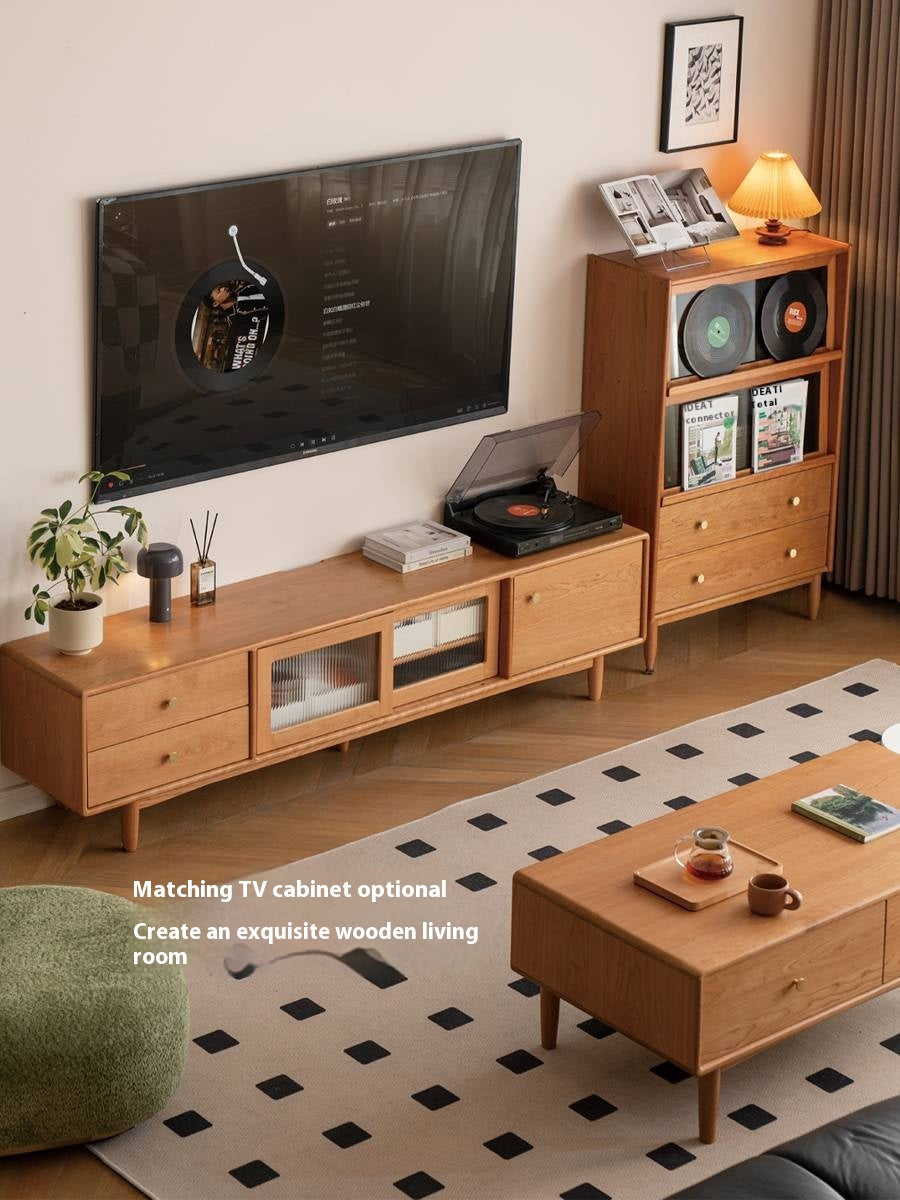 Cherry Solid Wood Medieval Style Coffee Table