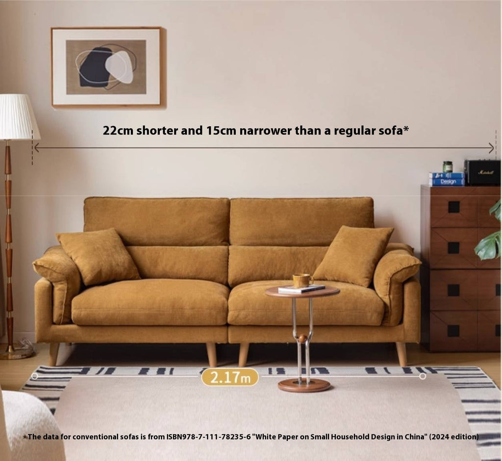 Fabric Sofa Simple High Backrest-