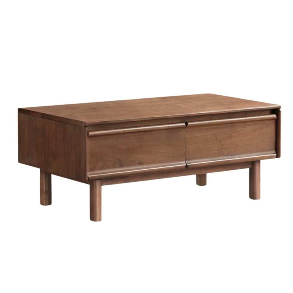 Black Walnut Solid Wood Modern Coffee Table