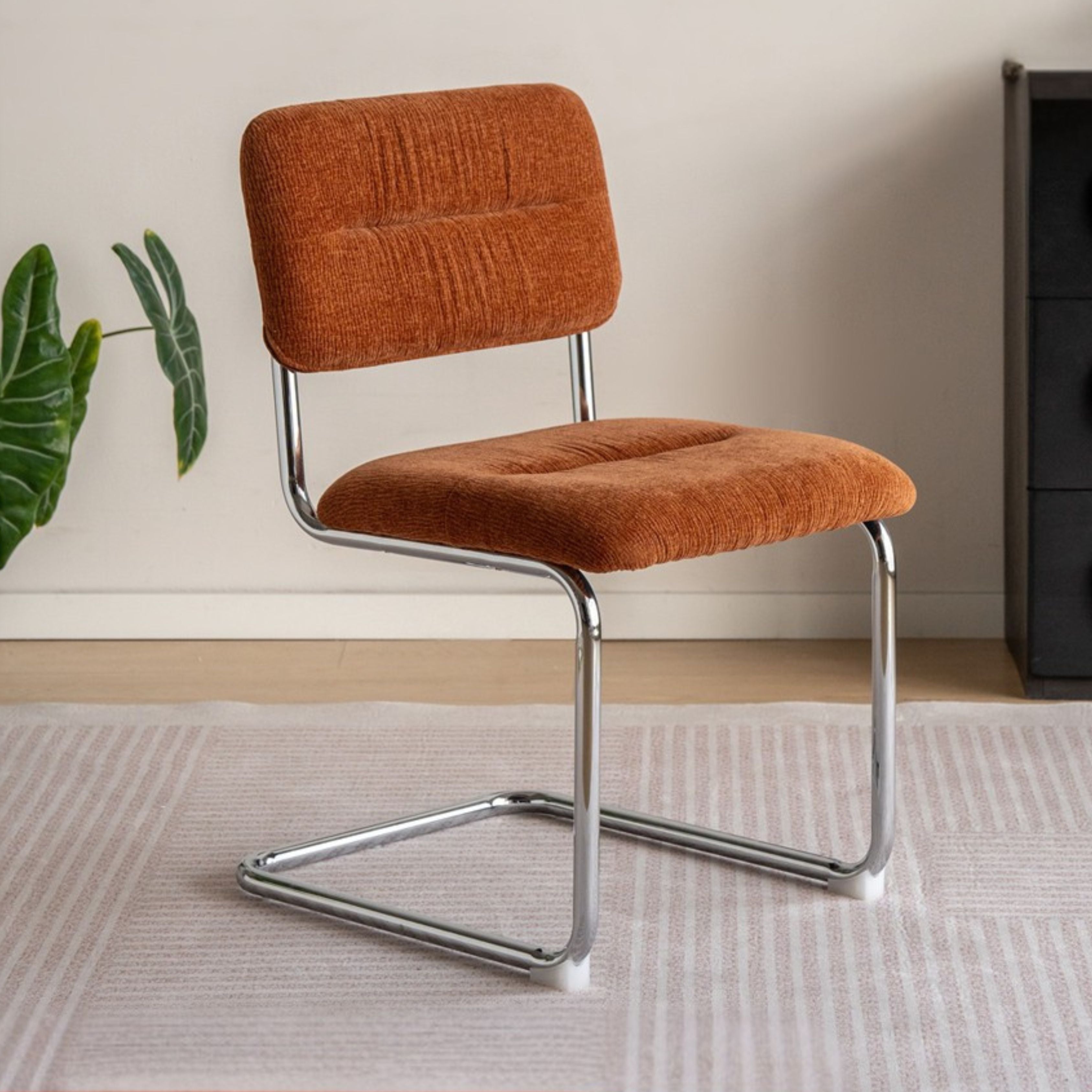 Iron Suspended Dining Soft Dining Chair