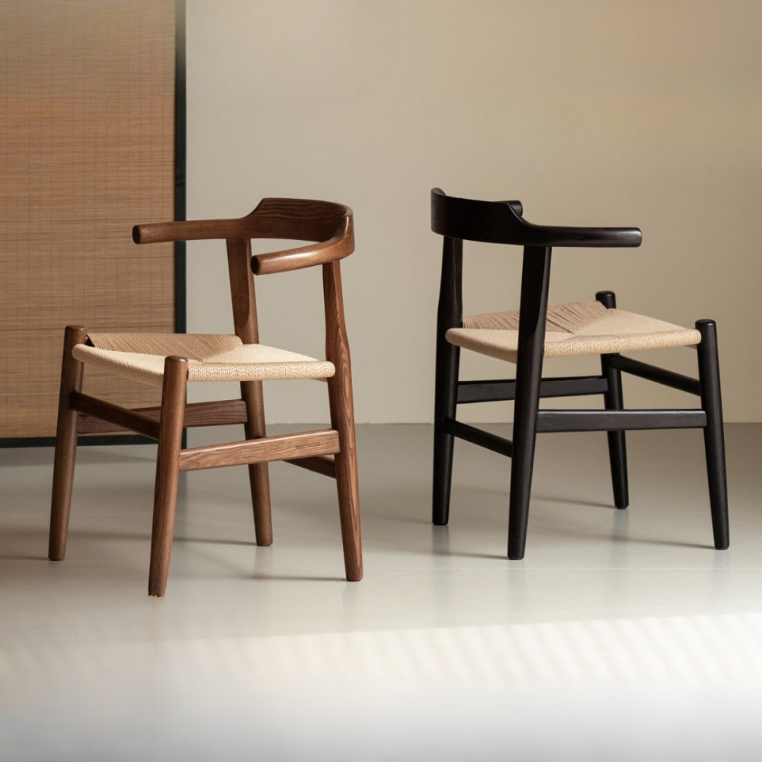 Ash Solid Wood Retro Dining Chair