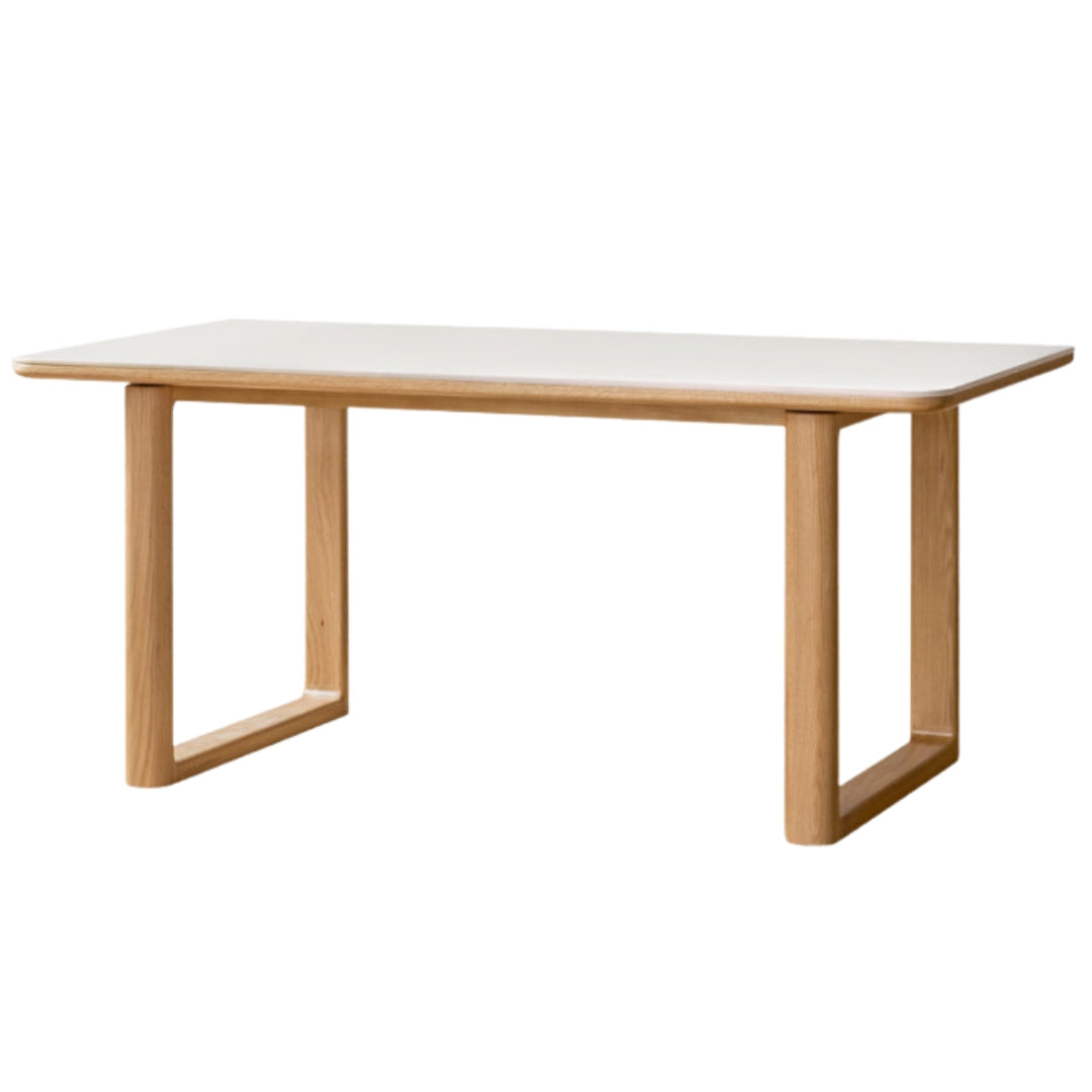 Ash, Oak Solid Wood Rock Board Dining Table
