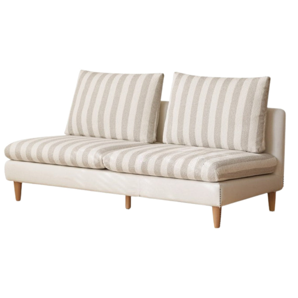 Beech, Fabric Cotton And Linen Sofa